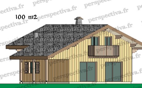 chalet bois 100 m2 pas cher