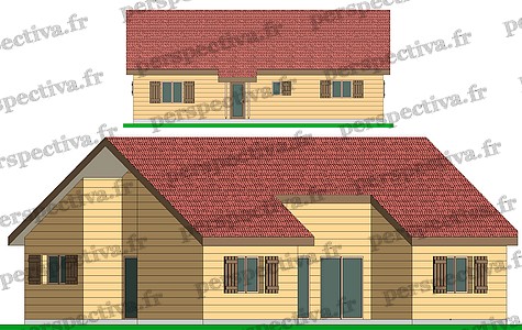 exemple plan gratuit maison bois 95 m2