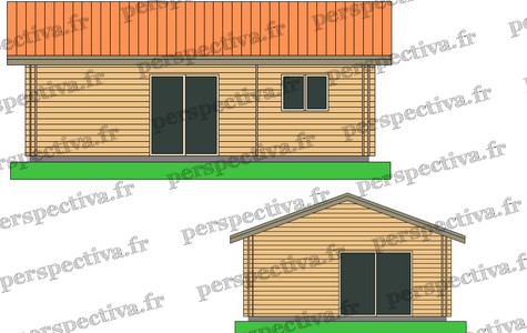 modele maison bois 2 chambres 50 m2