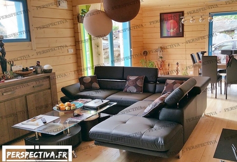 photo décoration maison en bois