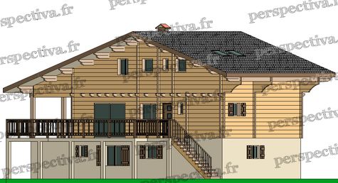 plan gratuit chalet en bois 5 chambres