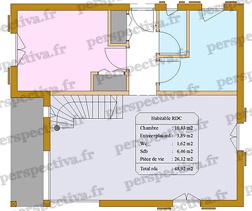 plan maison etage 3 chambres 100 m2 mezzanine