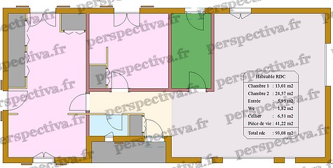 plan maison individuelle 100 m2 suite parentale