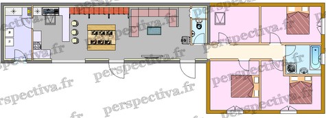 plan maison individuelle bois 110 m2 3 chambres