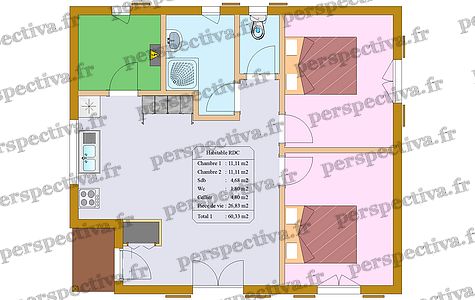 plan petite maison bois