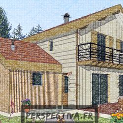 modele maison bois contemporaine 4 chambres 100m2