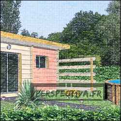 petite maison bois moderne toit plat 2 chambres 50 m2
