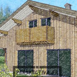 plan chalet bois 4 chambres 100m2 savoie