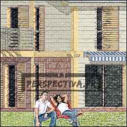 Plan de maison bois familiale avec 5 chambres pour moins de 130 m2. Idéale grande famille ou famille recomposée