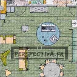 plan maison pierre et bois 3 chambres bureau toit plat