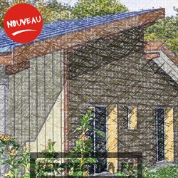 prix maison ossature bois contemporaine lumineuse moderne en kit 130m2 garage